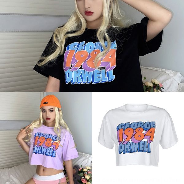 2020 women's ins internet celebrity street hip hop letter printed loose t-shirt navel t-shirt for women yxtgh, White
2020 women's ins internet celebrity street hip hop letter printed loose t-shirt navel t-shirt for women yxtgh, White