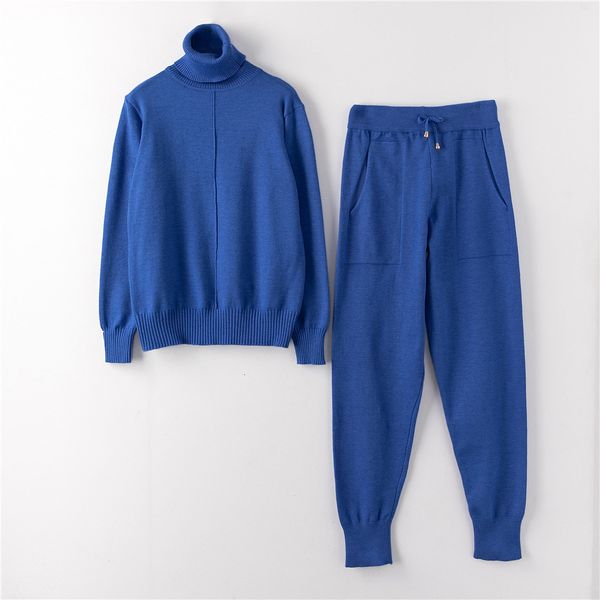 2021 new stylish knit suit womens casual solid two piece sets turtleneck mid line sweater+pant tracksuit female suits zwdv, Black;white
2021 new stylish knit suit womens casual solid two piece sets turtleneck mid line sweater+pant tracksuit female suits zwdv, Black;white