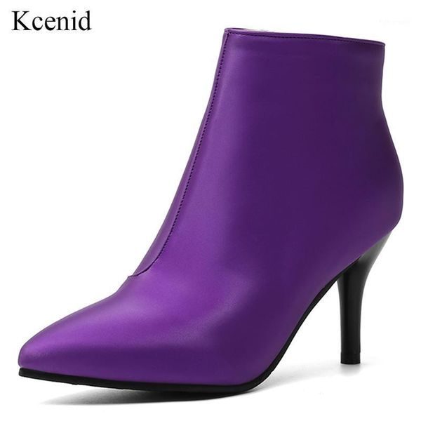 kcenid new pu leather high heels ankle boots women autumn winter pointed toe zip female single fashion ladies shoes purple1, Black
kcenid new pu leather high heels ankle boots women autumn winter pointed toe zip female single fashion ladies shoes purple1, Black
