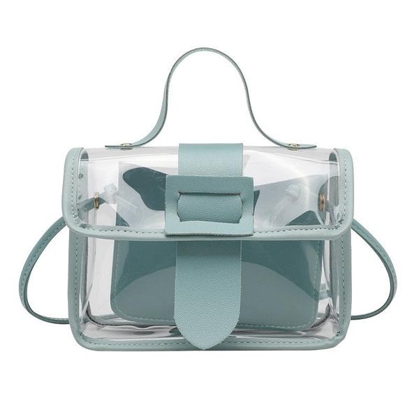 2020 new designer lady fashion transparent pvc shoulder bag luxury patchwork buckle women flap crossbody bags
2020 new designer lady fashion transparent pvc shoulder bag luxury patchwork buckle women flap crossbody bags