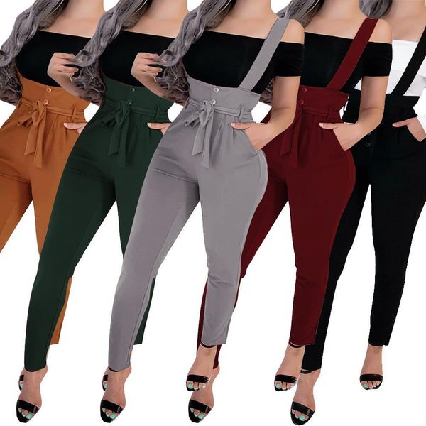 women's jumpsuits ruffle pocket high waist belt jumpsuit overall long trousers pants one piece jumpsuit streetwear romper, Black;white
women's jumpsuits ruffle pocket high waist belt jumpsuit overall long trousers pants one piece jumpsuit streetwear romper, Black;white