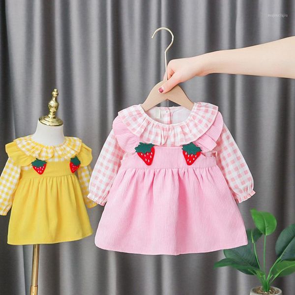 girl's dresses autumn baby girls dress clothes infant clothing fashion plaid princess for long sleeve 0-2y vestidos1, Red;yellow
girl's dresses autumn baby girls dress clothes infant clothing fashion plaid princess for long sleeve 0-2y vestidos1, Red;yellow