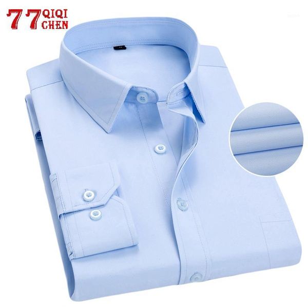 2020 summer men's casual shirt long sleeve slim fit business shirts for male big size 5xl 6xl 7xl men dress shirt chemise homme1, White;black
2020 summer men's casual shirt long sleeve slim fit business shirts for male big size 5xl 6xl 7xl men dress shirt chemise homme1, White;black