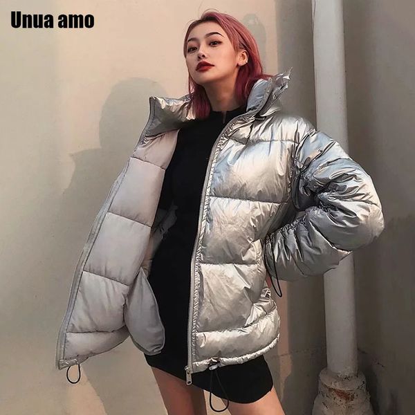 unua amo winter puffer women warm hooded parka 2020 stylish metal color glossy waterproof women's down jacket, Black
unua amo winter puffer women warm hooded parka 2020 stylish metal color glossy waterproof women's down jacket, Black