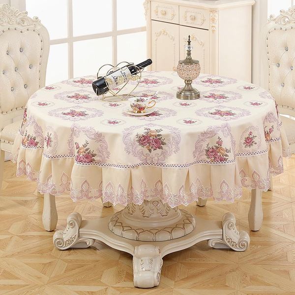 new european style round table cloth floral embroidered tablecloth wedding praty banquet table cover coffee cover
new european style round table cloth floral embroidered tablecloth wedding praty banquet table cover coffee cover