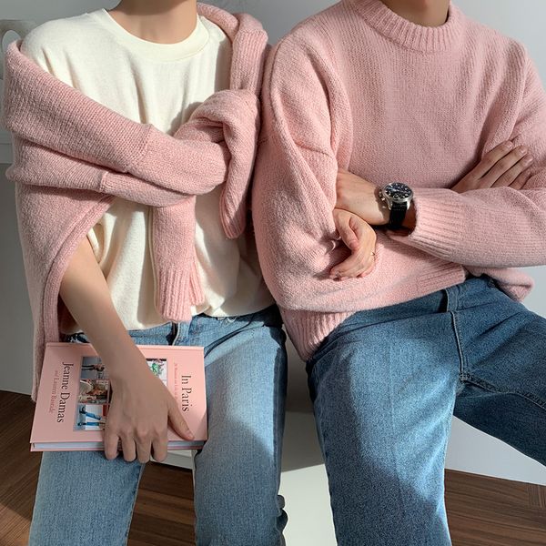 ewq / men's wear round collar sweater 2020 autumn winter fashion korean style large size loose knitted long sleeve 9y3249, White;black
ewq / men's wear round collar sweater 2020 autumn winter fashion korean style large size loose knitted long sleeve 9y3249, White;black