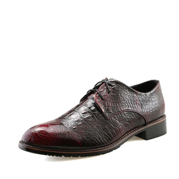 men formal shoes pointed toe genuine leather oxford shoes for men dress business crocodile zapatos de hombre, Black
men formal shoes pointed toe genuine leather oxford shoes for men dress business crocodile zapatos de hombre, Black