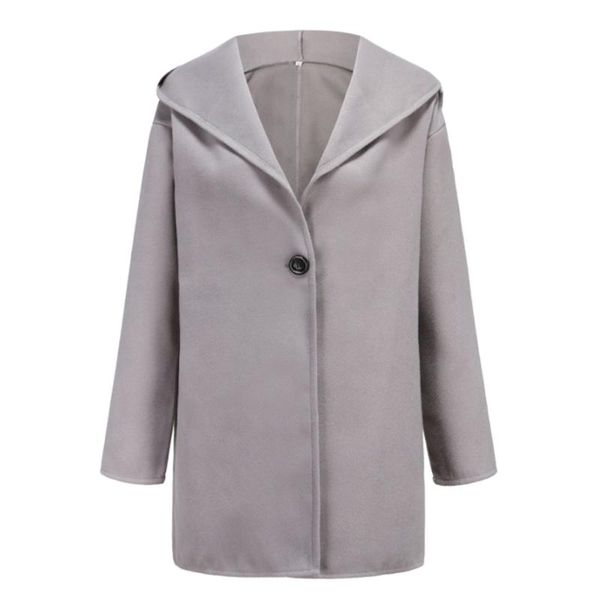 women's fashion autumn winter multi-color round neck loose hooded woolen coat goods fall clothes wrap woman, Black
women's fashion autumn winter multi-color round neck loose hooded woolen coat goods fall clothes wrap woman, Black