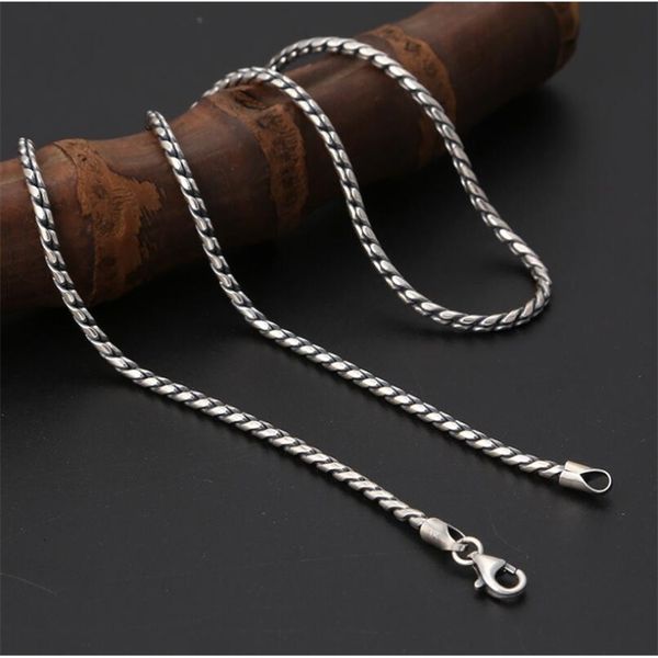 new 2020 pure twist s925 sterling silver men women 2.5mm thick chain necklace male jewelry gift
new 2020 pure twist s925 sterling silver men women 2.5mm thick chain necklace male jewelry gift