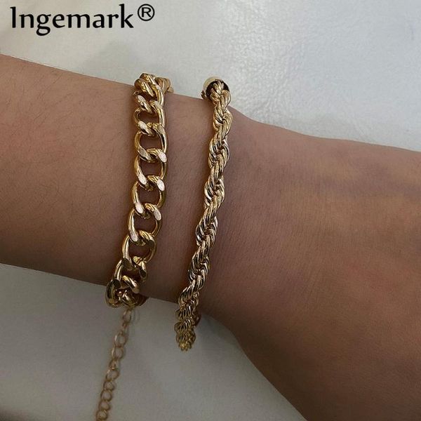 link, chain ingemark charm vintage twisted bracelets set for women armband punk boho snake link bracelet fashion jewelry, Black
link, chain ingemark charm vintage twisted bracelets set for women armband punk boho snake link bracelet fashion jewelry, Black