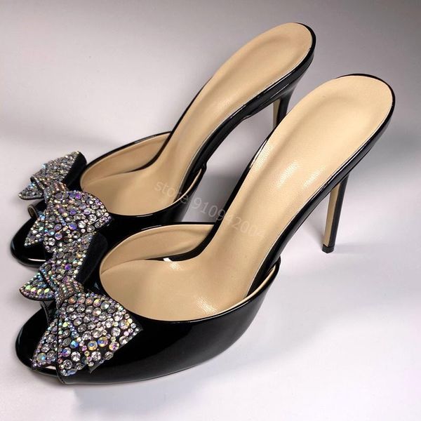 sandals women patent leather thin high heels shoes black outside slipper fashion wedding cyrstal bowtie stiletto
sandals women patent leather thin high heels shoes black outside slipper fashion wedding cyrstal bowtie stiletto
