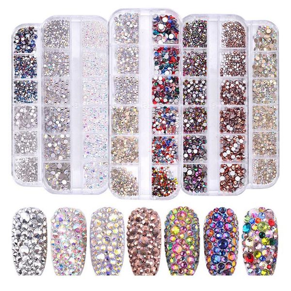 1 box ab crystal flat back clear mixed size nail rhinestone gem 3d flat bottom sparkly shinning glitter nail art de jllklj, Silver;gold
1 box ab crystal flat back clear mixed size nail rhinestone gem 3d flat bottom sparkly shinning glitter nail art de jllklj, Silver;gold