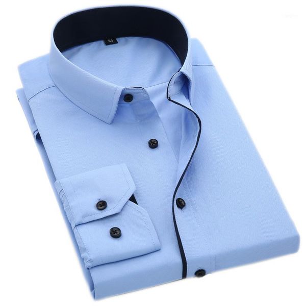 men long sleeve dress shirt mens business formal casual shirts office working clothes slim fit black button1, White;black
men long sleeve dress shirt mens business formal casual shirts office working clothes slim fit black button1, White;black