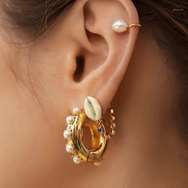 hoop & huggie ymyw statement chunky gold earrings fashion imitation pearls round for women orecchini donna jewelry zinc alloy1, Golden;silver
hoop & huggie ymyw statement chunky gold earrings fashion imitation pearls round for women orecchini donna jewelry zinc alloy1, Golden;silver