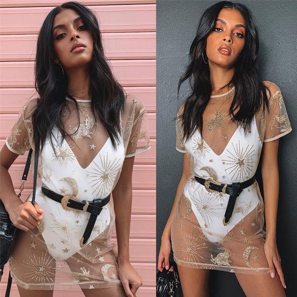 женщины летний пляж платье свободно star муна принт блестки бикини cover up sexy сетки см через короткий рукав мини-платье платье, Black;gray
женщины летний пляж платье свободно star муна принт блестки бикини cover up sexy сетки см через короткий рукав мини-платье платье, Black;gray