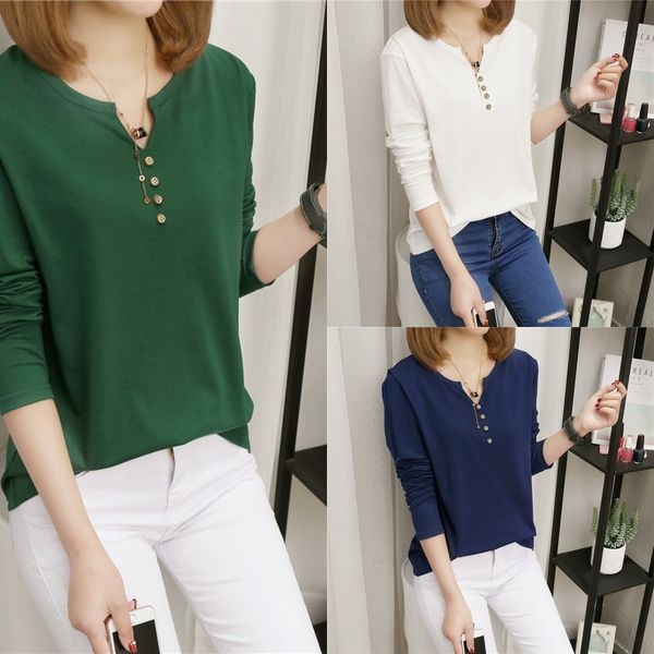 2020 new korean autumn solid t-shirt long coat t-shirt sleeve female student 200kg fat mm loose oversized women's flthf, White 
2020 new korean autumn solid t-shirt long coat t-shirt sleeve female student 200kg fat mm loose oversized women's flthf, White