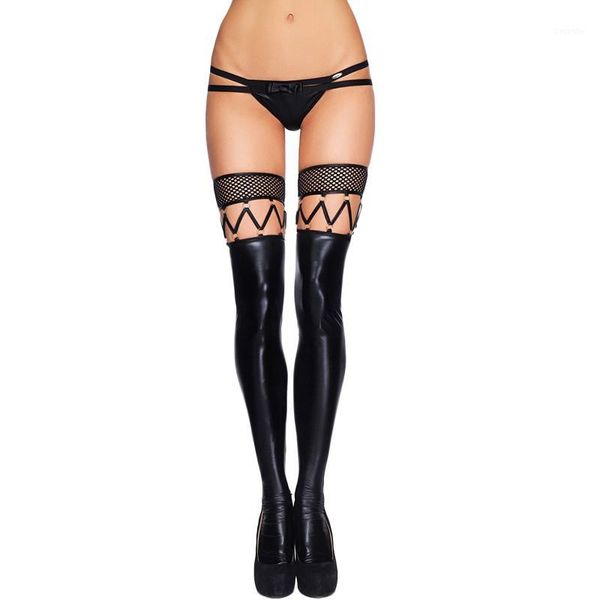 comeondear fashion faux leather black stockings knee length long stockingts women fetish meias longas r804321, Black;white
comeondear fashion faux leather black stockings knee length long stockingts women fetish meias longas r804321, Black;white