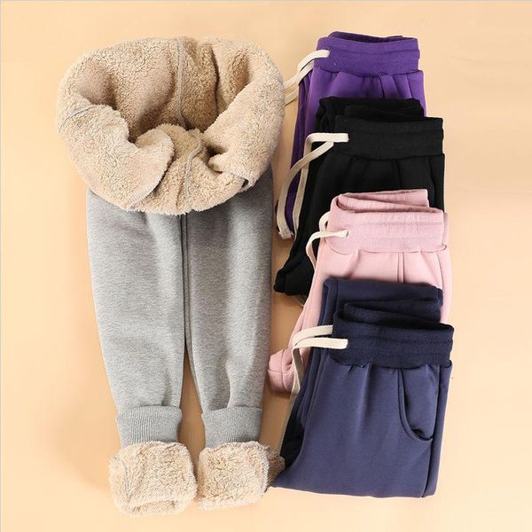 women's pants & capris autumn winter women casual loose korean style thicken lamb wool harem female fashion drawstring long trousers q1, Black;white
women's pants & capris autumn winter women casual loose korean style thicken lamb wool harem female fashion drawstring long trousers q1, Black;white