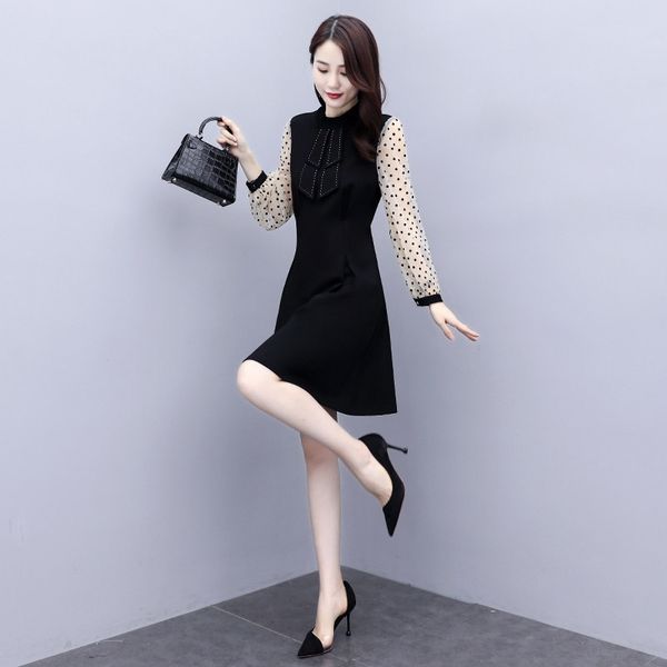 cnmq5 long temperament women's autumn dress 2020 new fashion fit korean slim sleeve goddess early autumn dress kxsr5, Black;gray
cnmq5 long temperament women's autumn dress 2020 new fashion fit korean slim sleeve goddess early autumn dress kxsr5, Black;gray