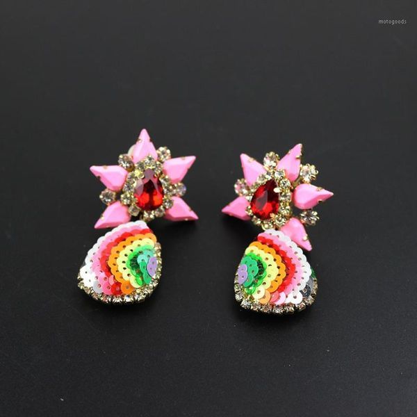 stud luxury handmade shouroukstatement gem colorful women flower earring gifts 6601, Golden;silver
stud luxury handmade shouroukstatement gem colorful women flower earring gifts 6601, Golden;silver