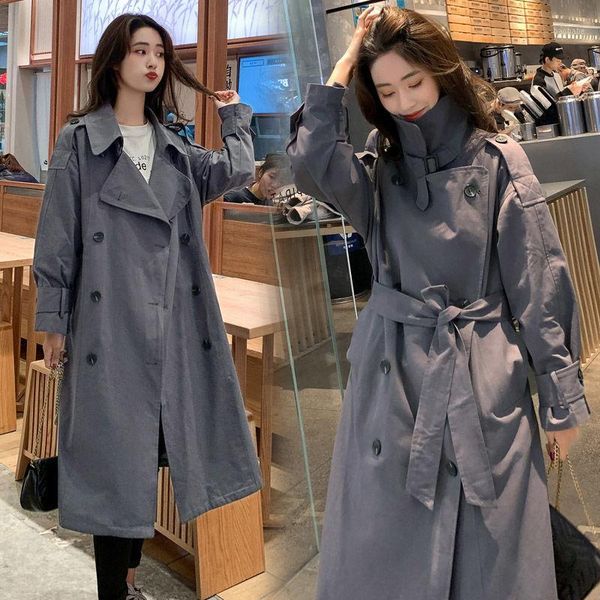 2020 brand new spring autumn long women trench coat single breasted belted storm flaps dress loose coat lady outerwear j2571, Tan;black
2020 brand new spring autumn long women trench coat single breasted belted storm flaps dress loose coat lady outerwear j2571, Tan;black