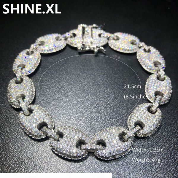 13mm mixed color marine link bracelet bling men's hip hop jewelry copper material iced out cubic zircon cuban chain bracelet 8, Black
13mm mixed color marine link bracelet bling men's hip hop jewelry copper material iced out cubic zircon cuban chain bracelet 8, Black