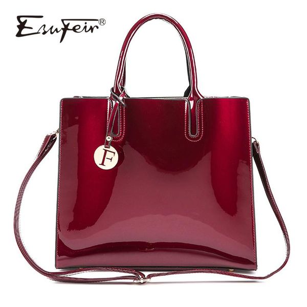 esufeir brand fashion patent leather women bag luxury design women handbag messenger bag large capacity casual tote
esufeir brand fashion patent leather women bag luxury design women handbag messenger bag large capacity casual tote
