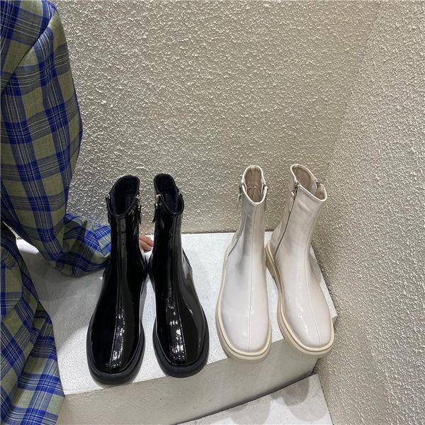 shoes round toe boots women new 2020 luxury designer mid-calf low mid calf fashion rubber autumn leather rock ladies, Black
shoes round toe boots women new 2020 luxury designer mid-calf low mid calf fashion rubber autumn leather rock ladies, Black