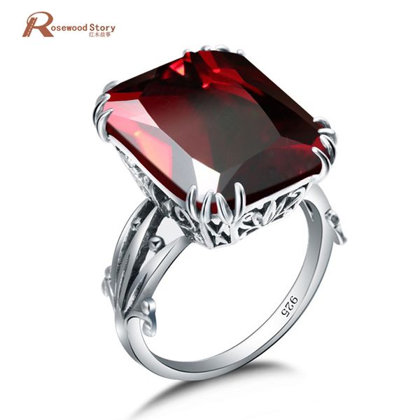 classic vintage women rings created garnet stone square fashion jewelry 925 silver engagement wedding bands lady luxury ring, Black
classic vintage women rings created garnet stone square fashion jewelry 925 silver engagement wedding bands lady luxury ring, Black