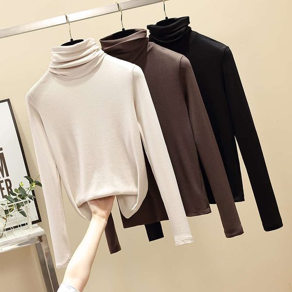 large wear fall 2020 new style plush thickened half high collar bottoming shirt women's autumn / winter versatile solid, Black;gray
large wear fall 2020 new style plush thickened half high collar bottoming shirt women's autumn / winter versatile solid, Black;gray