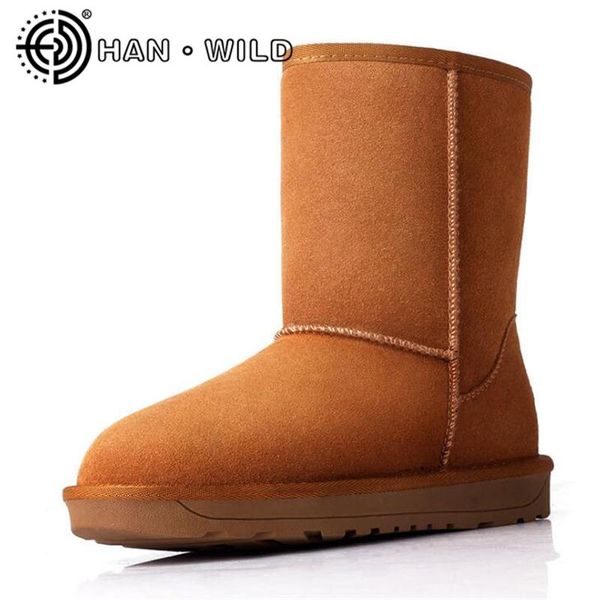 australia style snow boots 100% genuine leather women winter shoes mid-calf boots long plush warm women cow leather, Black
australia style snow boots 100% genuine leather women winter shoes mid-calf boots long plush warm women cow leather, Black