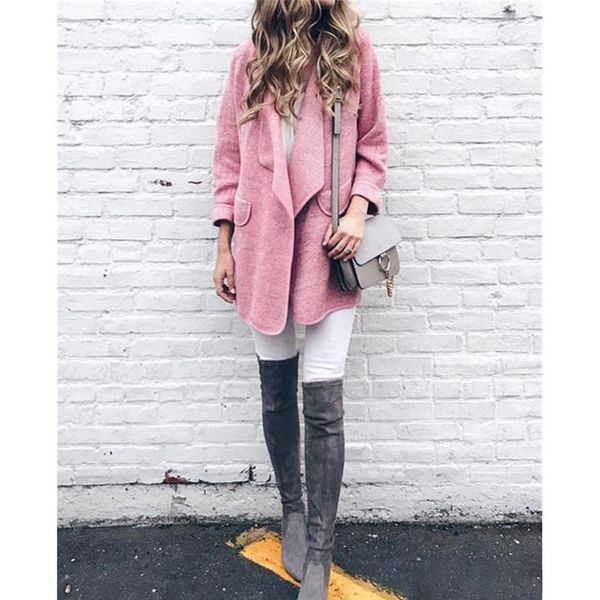 women's jackets autumn winter fashion casual trench coat long outerwear loose clothes for lady's cardigan sj4062v, Black;brown
women's jackets autumn winter fashion casual trench coat long outerwear loose clothes for lady's cardigan sj4062v, Black;brown