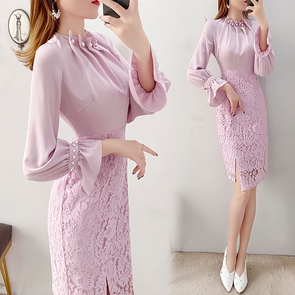 expanding sleeve ragged ladies lace for korean sweet women office lady bodycon dressed as fiesta mis6, Black;gray
expanding sleeve ragged ladies lace for korean sweet women office lady bodycon dressed as fiesta mis6, Black;gray