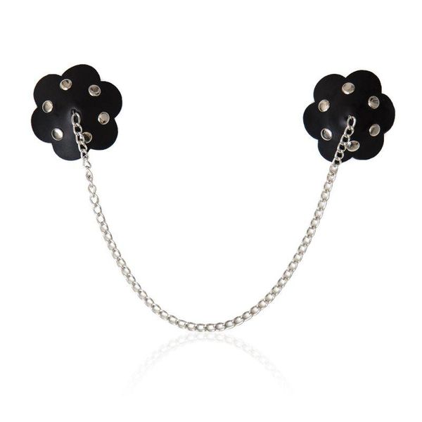 women's g-strings women chain nipple cover reusable breast wear pu pasties stickers bra pads accessories, Black;white
women's g-strings women chain nipple cover reusable breast wear pu pasties stickers bra pads accessories, Black;white