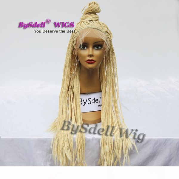 new stylish synthetic blonde color braided lace front wig box braiding hair braid lace front wigs for black women
new stylish synthetic blonde color braided lace front wig box braiding hair braid lace front wigs for black women