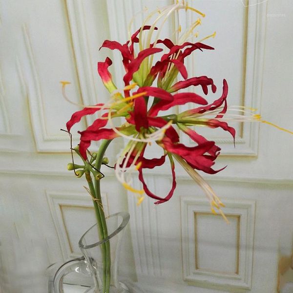 diy 2 heads real touch artificial flores wedding bridal fake flowers bouquet plants white red lily home party decor for display1
diy 2 heads real touch artificial flores wedding bridal fake flowers bouquet plants white red lily home party decor for display1