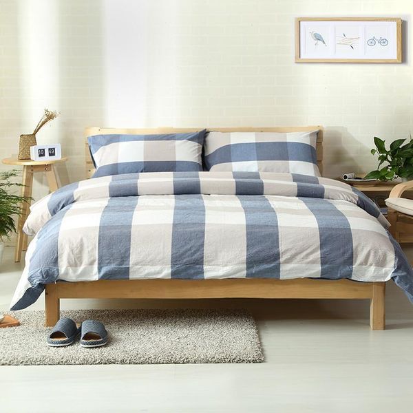 4pcs 100% washed cotton vintage style 4 colors plaid duvet cover bedding sets size with solid blue fitted sheet1
4pcs 100% washed cotton vintage style 4 colors plaid duvet cover bedding sets size with solid blue fitted sheet1