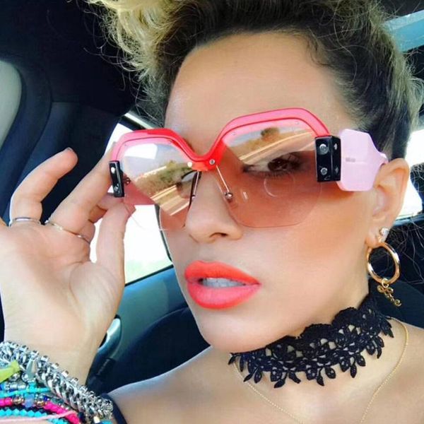 sunglasses oversized women big frame square luxury glasses for designer vintage gradient shades female uv400, White;black
sunglasses oversized women big frame square luxury glasses for designer vintage gradient shades female uv400, White;black