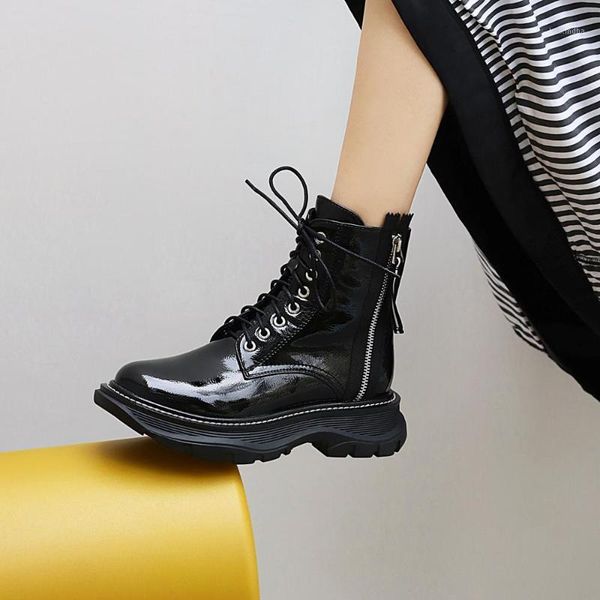 boots may niamh casual woman's ankle round toe white black flat zipper decoration lace-up comfortable handmade autumn shoes a1231
boots may niamh casual woman's ankle round toe white black flat zipper decoration lace-up comfortable handmade autumn shoes a1231