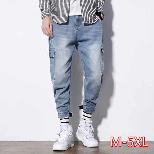 japanese style fashion men jeans vintage designer loose fit multi pockets denim cargo pants streetwear hip hop harem jeans male1, Blue
japanese style fashion men jeans vintage designer loose fit multi pockets denim cargo pants streetwear hip hop harem jeans male1, Blue