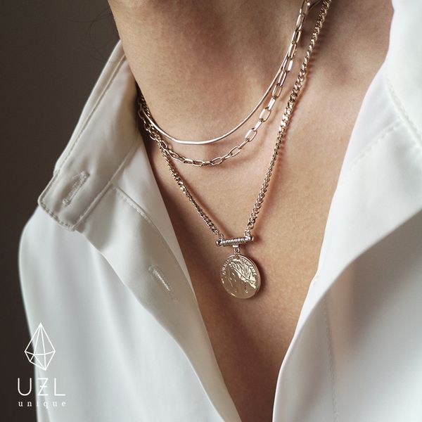 multi layer necklace women's fashion net red sweater clavicle fold neck chain coin hip hop accessories, Silver
multi layer necklace women's fashion net red sweater clavicle fold neck chain coin hip hop accessories, Silver