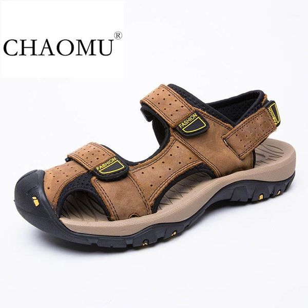 new style baotou sandals men's leather men's sports beach shoes non-slip leather outdoor casual shoes1, Black
new style baotou sandals men's leather men's sports beach shoes non-slip leather outdoor casual shoes1, Black