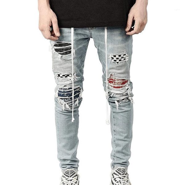 2020 skinny jeans men ripped grid stretch denim pants elastic waist big size european s-3xl hip-hop casual men jeans pants1, Blue
2020 skinny jeans men ripped grid stretch denim pants elastic waist big size european s-3xl hip-hop casual men jeans pants1, Blue