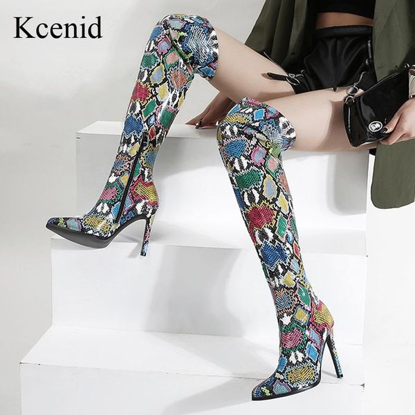 kcenid 2021 fashion serpentine pu leather long boots high heels zipper shoes autumn winter women over the knee boots size 40, Black
kcenid 2021 fashion serpentine pu leather long boots high heels zipper shoes autumn winter women over the knee boots size 40, Black