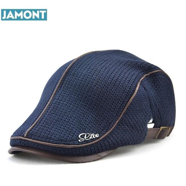berets jamont english style winter woolen elderly men cap thick warm beret hat classic design vintage visor snapback, Blue;gray
berets jamont english style winter woolen elderly men cap thick warm beret hat classic design vintage visor snapback, Blue;gray