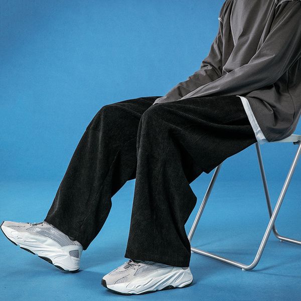 2021 spring new casual autumn velvet trend versatile straight tube loose corduroy men's pants, Black
2021 spring new casual autumn velvet trend versatile straight tube loose corduroy men's pants, Black
