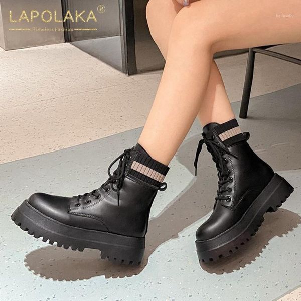 2020 fashion leisure platform square heels shoelaces winter woman shoes ankle boots female footwear1, Black
2020 fashion leisure platform square heels shoelaces winter woman shoes ankle boots female footwear1, Black