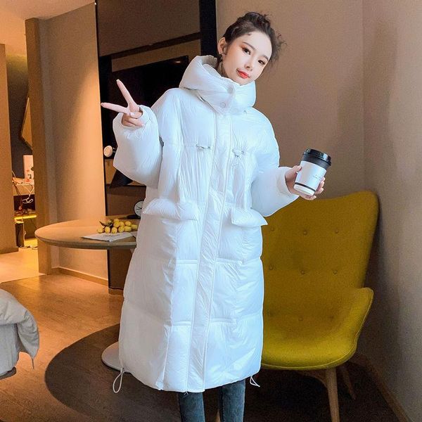 fashion solid black white color medium long winter down jacket women stand collar warm windproof hooded oversize chic coat parka
fashion solid black white color medium long winter down jacket women stand collar warm windproof hooded oversize chic coat parka