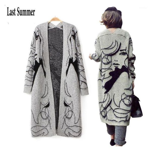 long sleeve cardigans sweater women 2018 autumn winter fashion new long knitted female cardigan women coat1, White;black
long sleeve cardigans sweater women 2018 autumn winter fashion new long knitted female cardigan women coat1, White;black