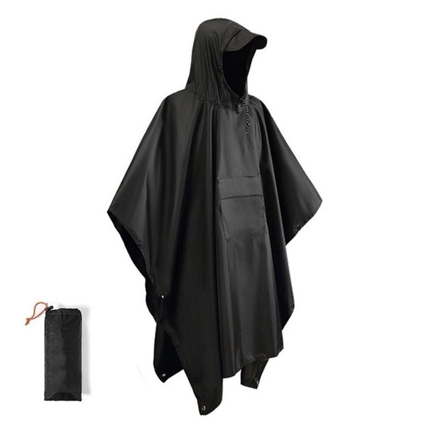 3 in 1 outdoor military waterproof raincoat coat men women awning from the motorcycle poncho picnic mat 211227
3 in 1 outdoor military waterproof raincoat coat men women awning from the motorcycle poncho picnic mat 211227